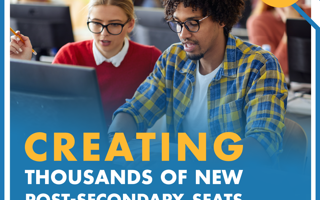 Adding thousands of new post-secondary seats